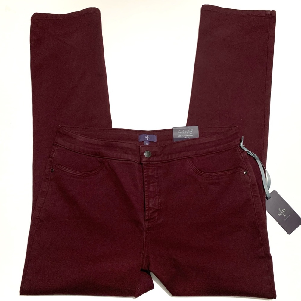 NYDJ Plumberry Cotton Skinny Leggings Size 14